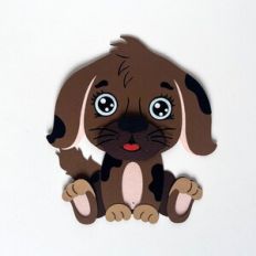 Paper baby dog
