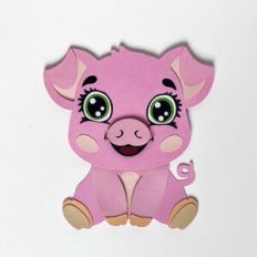 Paper baby pig