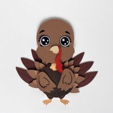 Paper baby turkey