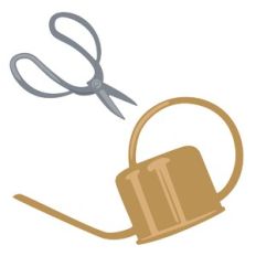 Watering Can and Shears