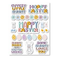 Happy Easter Sticker Sheet