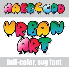 Urban Art Color Font