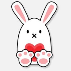 Tinny Bunny Sticker 05