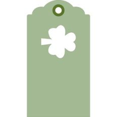 Shamrock Cut Away Tag