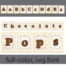 Chocolate Pops Color Font