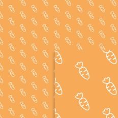 CUTE CARROT ORANGE PATTERN