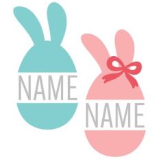 Bunny Easter Egg Split Frame