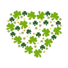 Shamrock Filled Heart