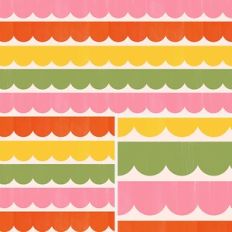 Rainbow Scallop Stripe Pattern