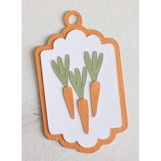 carrot gift tag