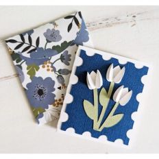 tulip stamp card and envelope