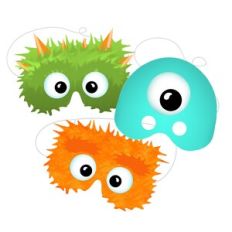 Little Monster Party Masks
