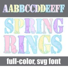 Spring Rings Color Font