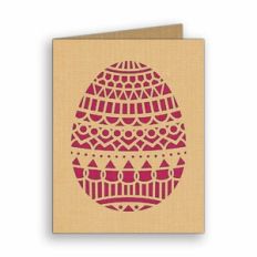 decorated easter egg card