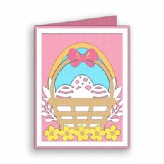 easter egg basket card