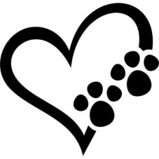 paws bunny heart