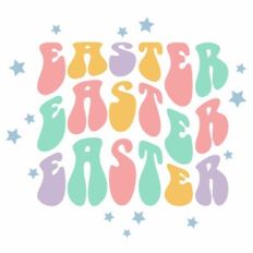 Retro Easter Quote