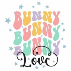 Retro Bunny Love Quote