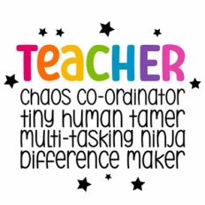 Teacher Word Art Quote