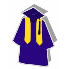 Graduation Gown with Stole card