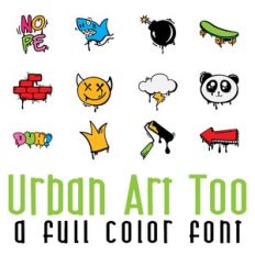 Urban Art Too Full Color Font