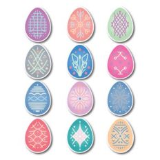 Pastel Eggs Galore stickers