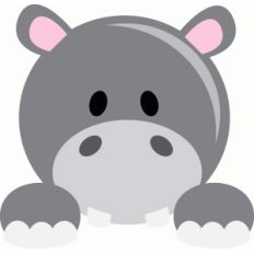 cute hippo peeker