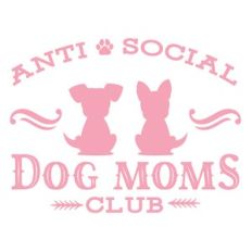 Anti-social dog mom club - Vintage Label