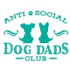 Anti-Social Dog Dads Club - Vintage label