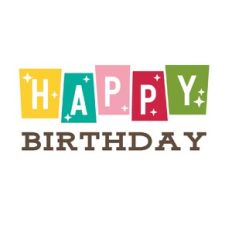 Happy Birthday - Retro Sign