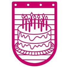 Birthday Cake Bunting Pennant Garland