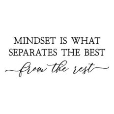 mindset is what separates the best from the rest