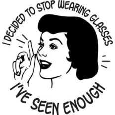 I decided to stop wearing glasses