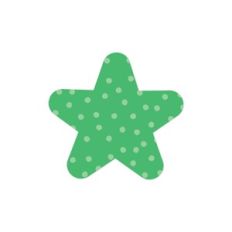 Green Polka Dot Star