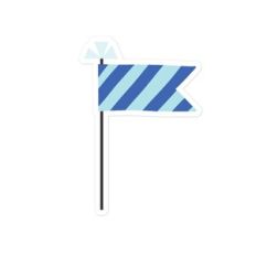 Blue Striped Flag