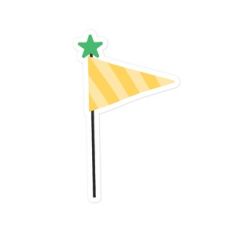 Yellow Striped Flag