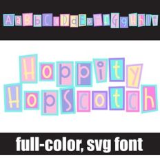 Hoppity Hopscotch Color Font
