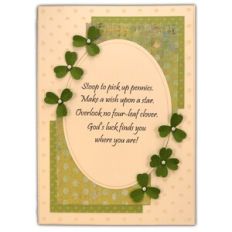Card Kit Luck Poem 5x7