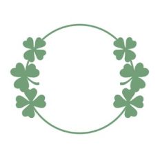 Clover St Patricks Day frame