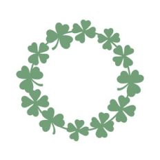 Round Shamrock wreath