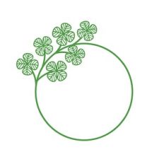 St Patricks Day clover frame