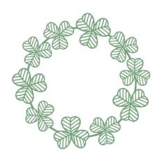 St Patricks Day Shamrock wreath