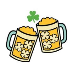 St Patricks Day celebration drink