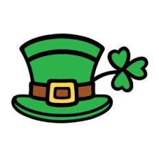 Leprechaun hat with Shamrock