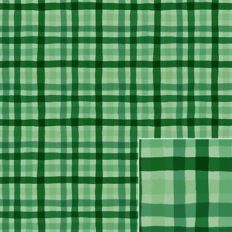 Hand Painted Green Monochrome Check Plaid Printable Pattern Background