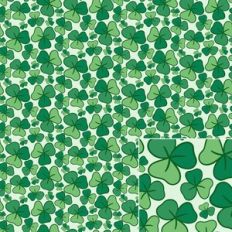 St. Patrick's Day Shamrock Clover Printable Pattern Background
