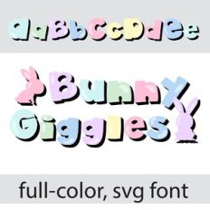Bunny Giggles Color Font