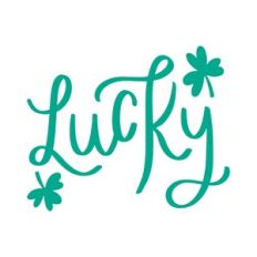 Lucky with Shamrocks