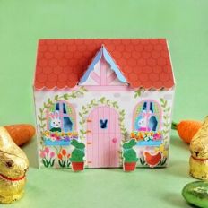 Spring Bunny Cottage 3D Gift Box
