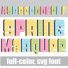 Spring Marquee Color Font
